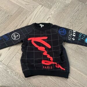 Kenzo boys Black Sweater